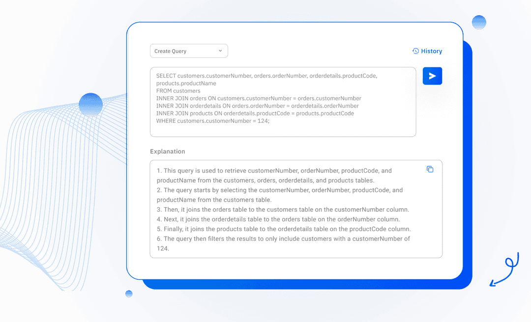 Generate sql queries with ai in seconds ai query